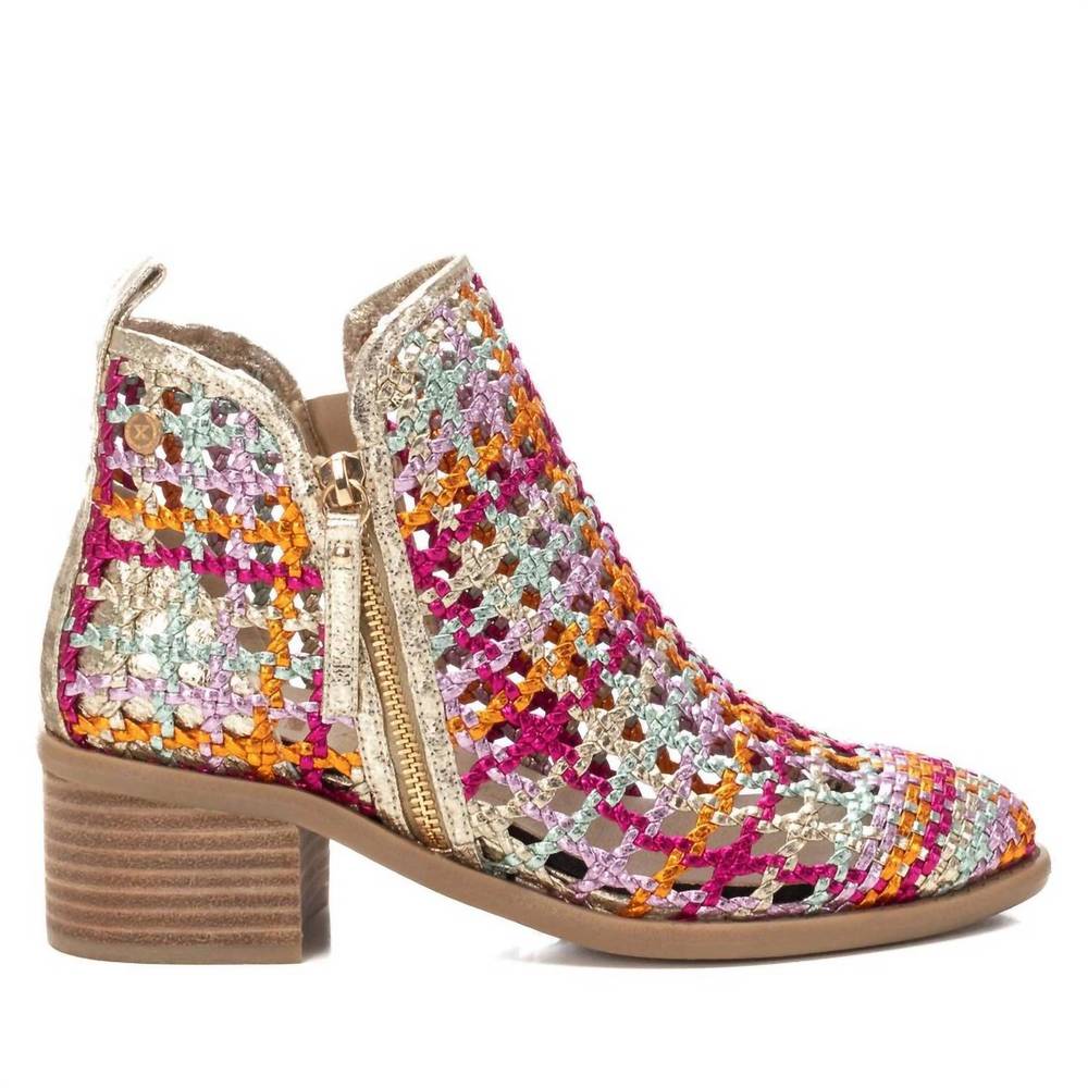 NEW XTI women's ankle booties in fuxia